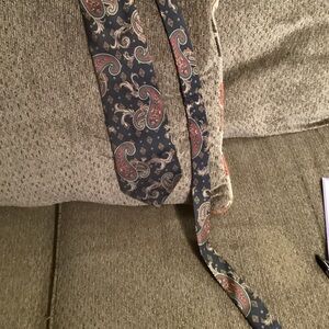 TKS for Nordstrom men’s 100 silk neckties, navy Paisley